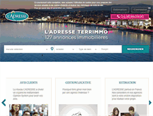 Tablet Screenshot of ladresse-cannes-centre.com
